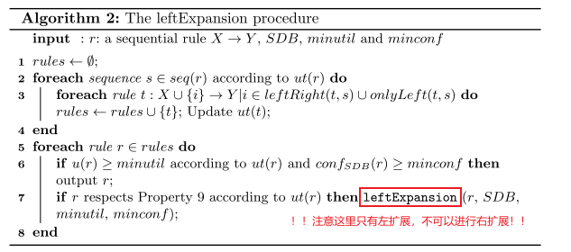 The left extension procedure